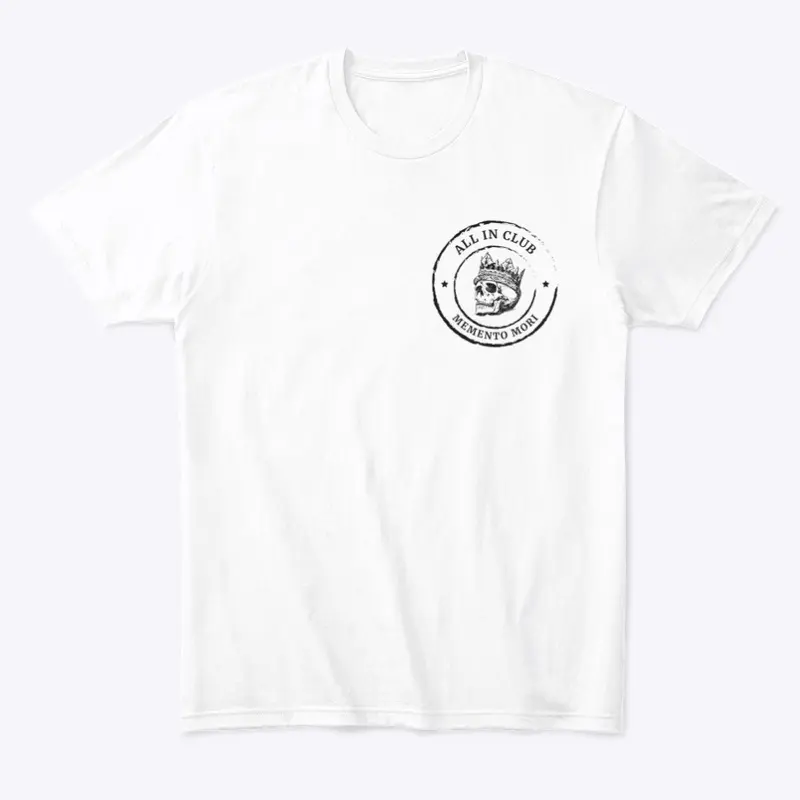 All In Club small logo white shirt